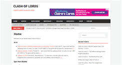 Desktop Screenshot of clashoflords.net